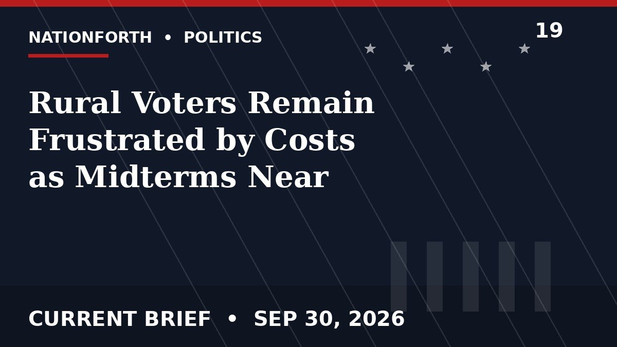 Rural Voters Remain Frustrated by Costs as Midterms Near